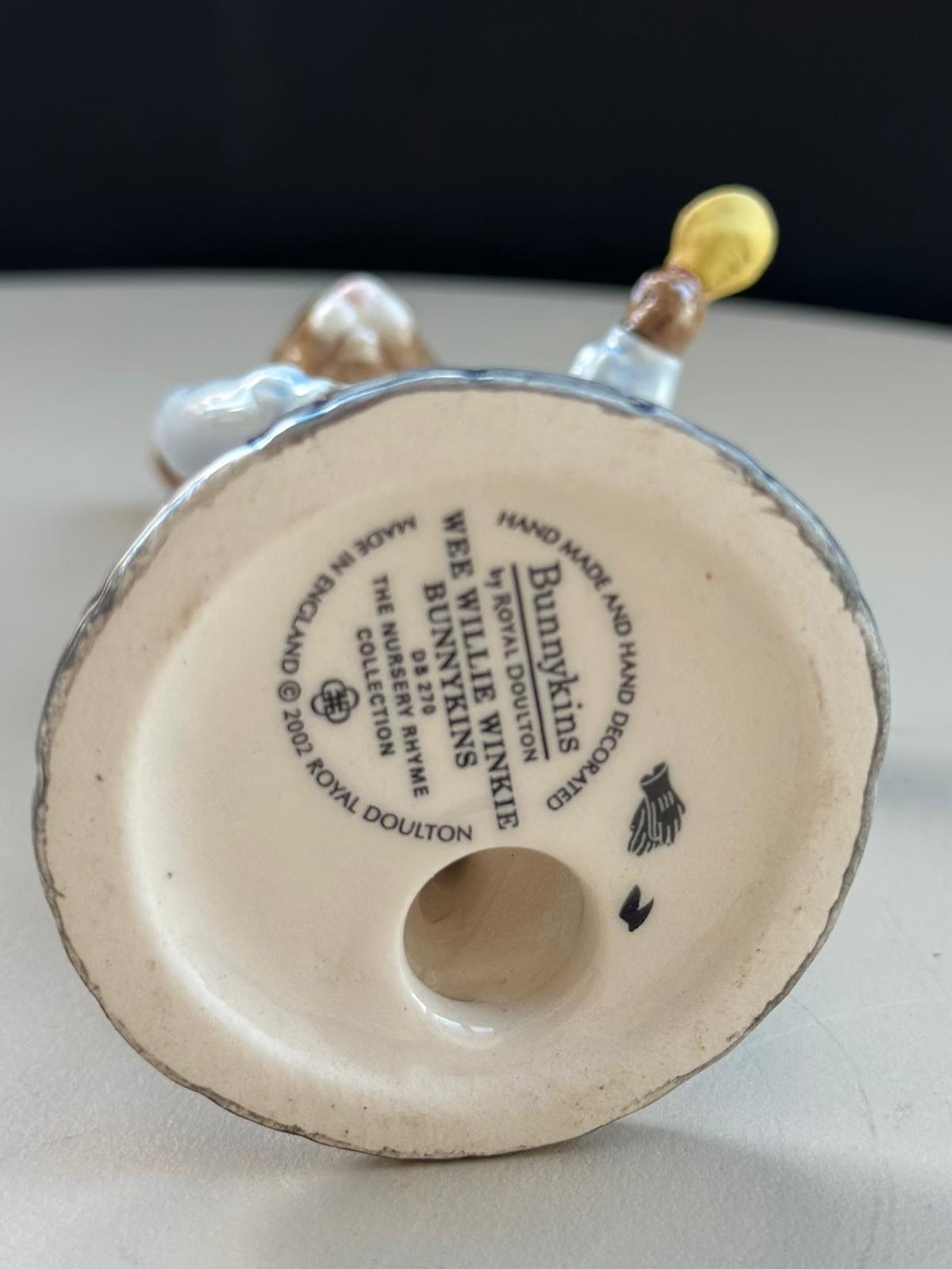 Royal Doulton Bunnykins “Wee Willie Winkie” Figurine DB270 - Image 5