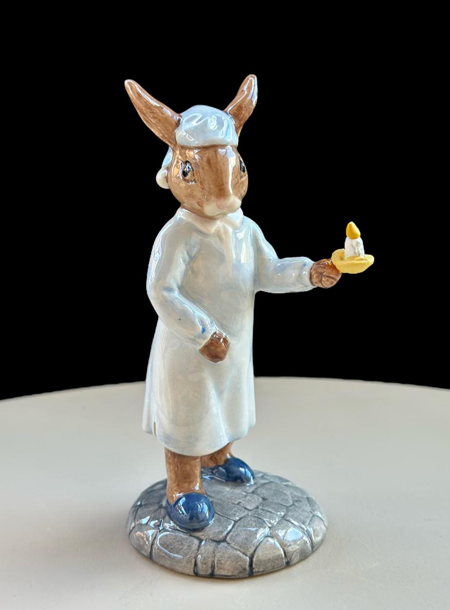 Royal Doulton Bunnykins “Wee Willie Winkie” Figurine DB270