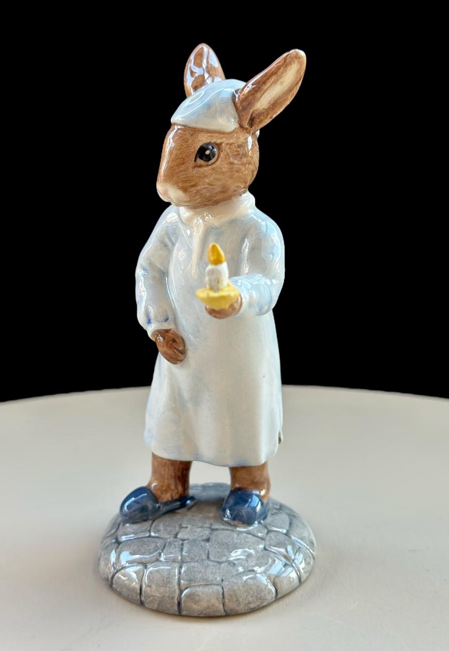 Royal Doulton Bunnykins “Wee Willie Winkie” Figurine DB270 - Image 4