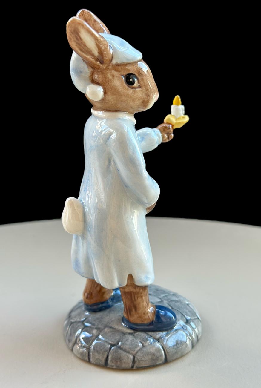 Royal Doulton Bunnykins “Wee Willie Winkie” Figurine DB270 - Image 3