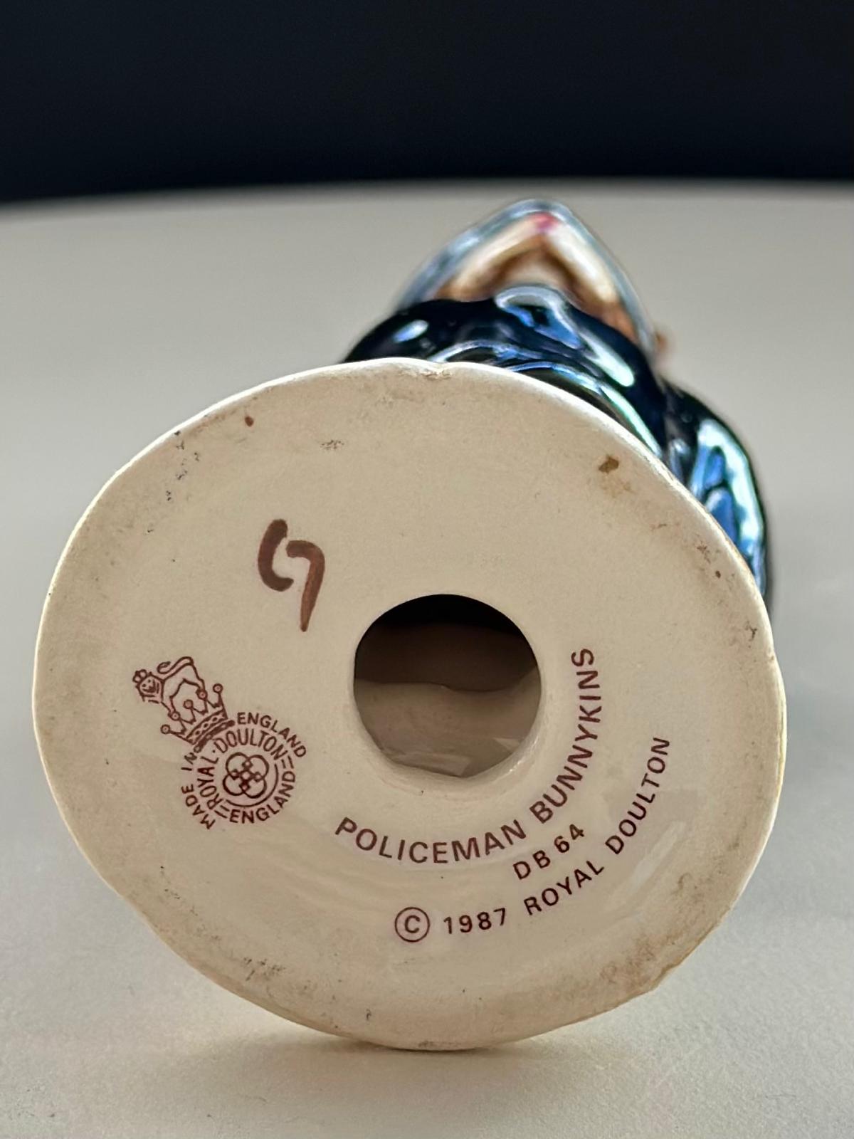 Royal Doulton Bunnykins “Policeman” DB64 - Image 5