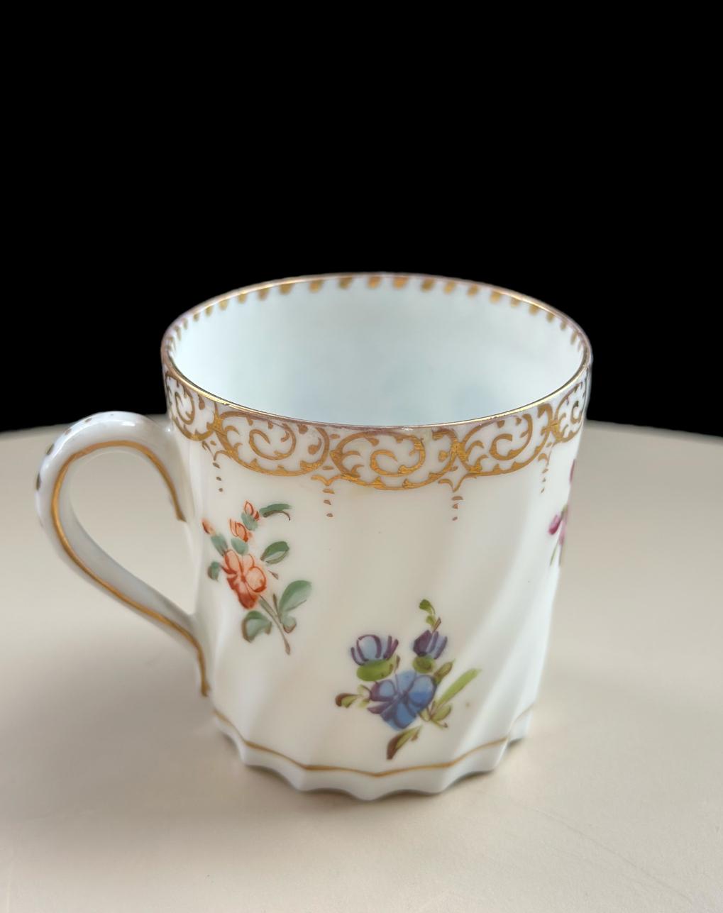 Antique Dresden Porcelain Mocha Cup – Grossbaum & Söhne Grossbaum and Sons - Image 4