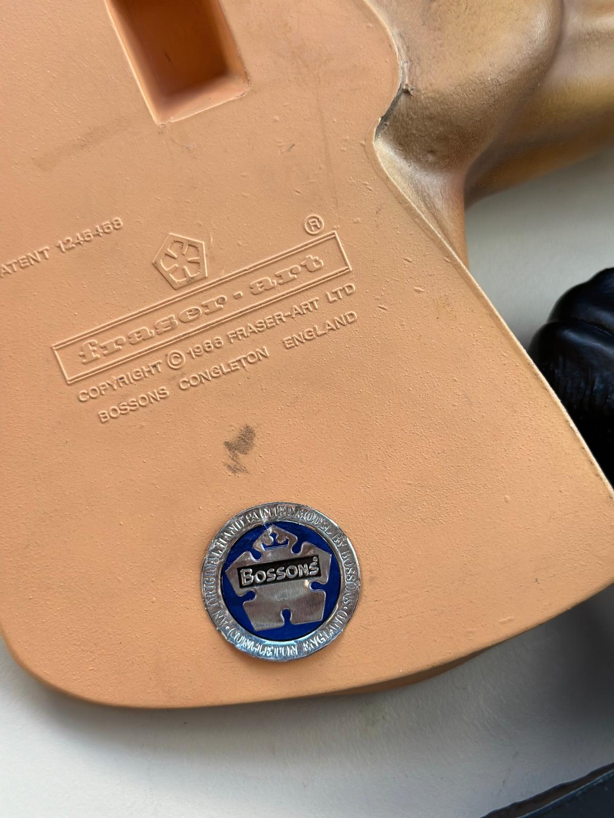 Set of 2 Vintage Bossons Fraser Art 3D Resin Horse Wall Art - Image 8