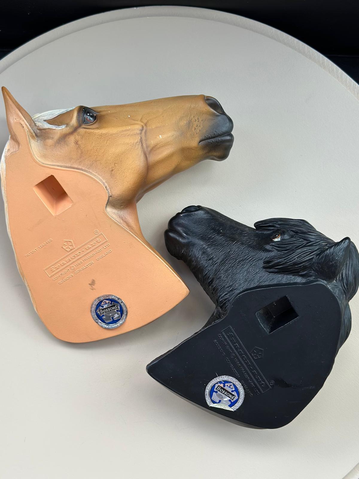 Set of 2 Vintage Bossons Fraser Art 3D Resin Horse Wall Art - Image 9