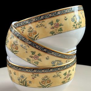 Wedgwood India Pattern Bowls Diameter 10cm set of 3