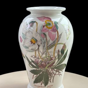 Vintage Portmeirion Botanic Garden “Christmas Rose” Helleborus Vase – 21 cm