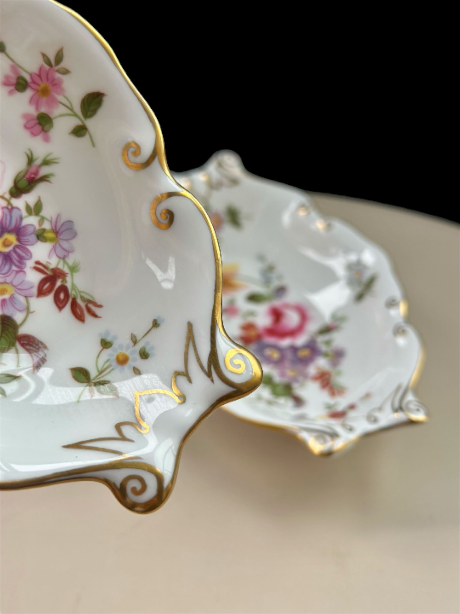 Royal Crown Derby Posie Pattern Trinket Trays x 2 - Image 2