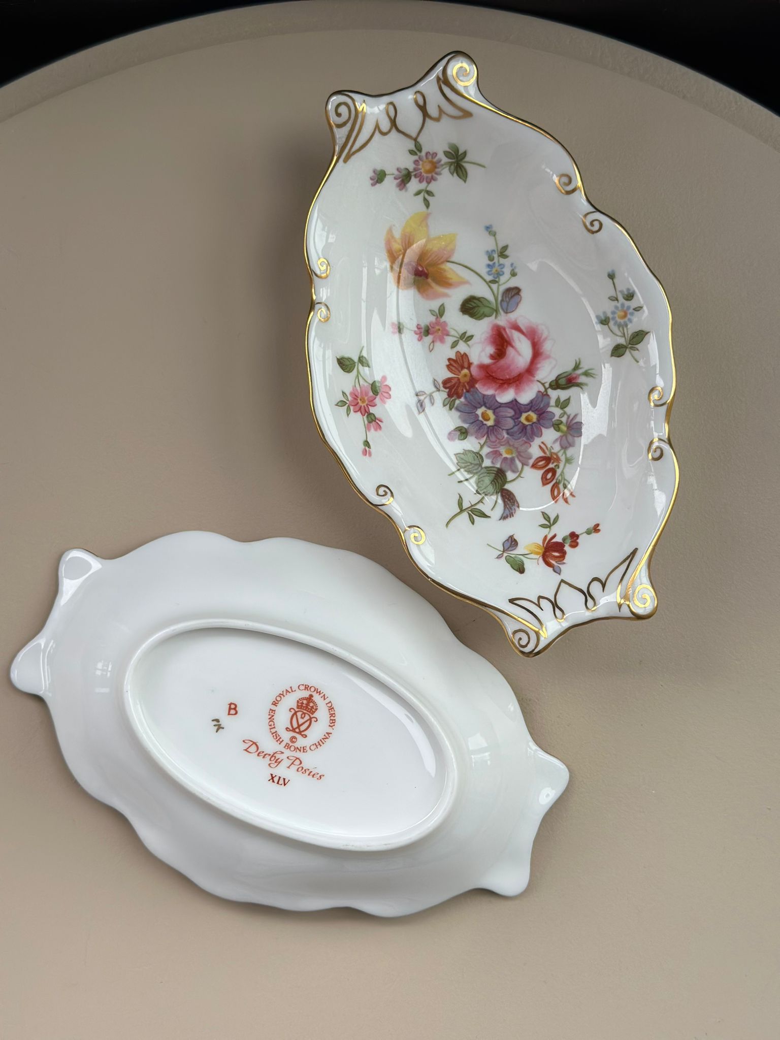 Royal Crown Derby Posie Pattern Trinket Trays x 2 - Image 4