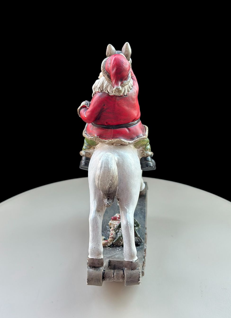 Vintage Santa Claus on Rocking Horse Figurine - Image 6