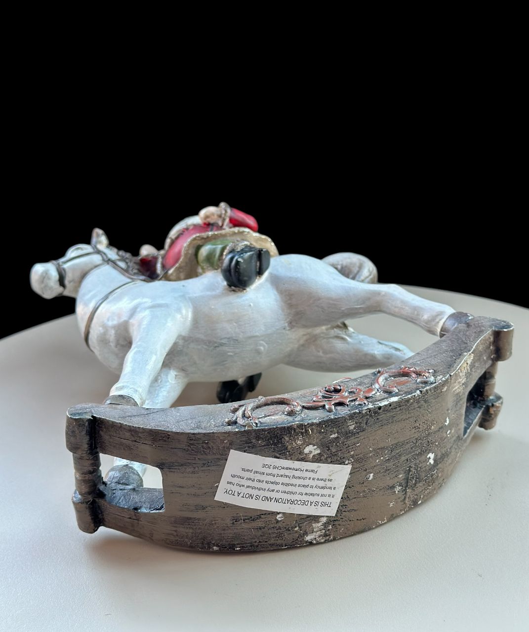 Vintage Santa Claus on Rocking Horse Figurine - Image 5
