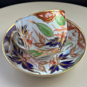 Coalport John Rose “Thumb and Finger” Pattern Teacup&Saucer Antique English Set