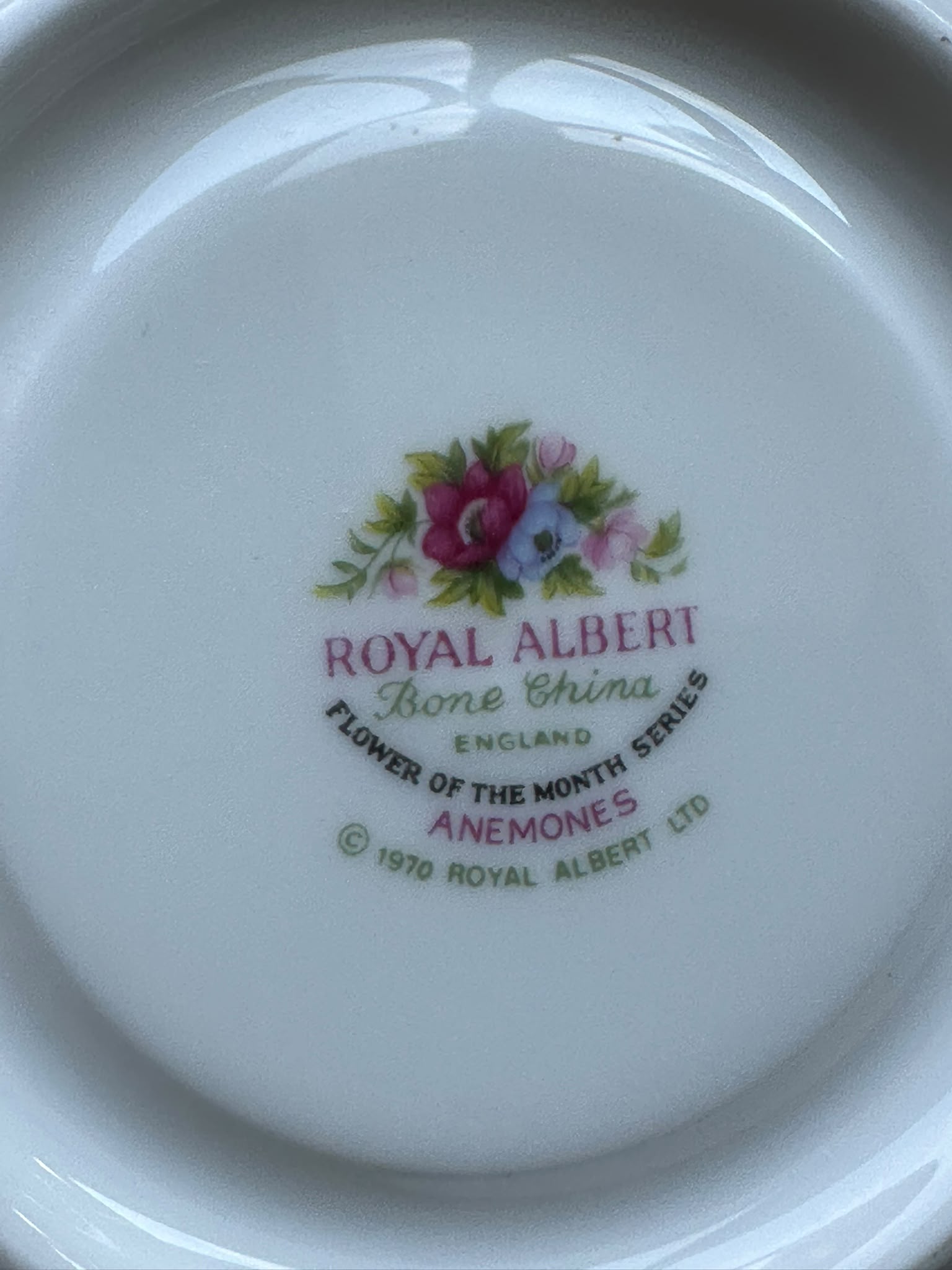 Royal Albert Vintage March Flower of the Month Tea Trio Cup Saucer Plate 3-Piece - Image 5